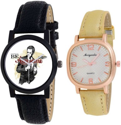 AR Sales Combo Of Analog Watch For Mens And Womens-M004-AR106 Watch  - For Couple   Watches  (AR Sales)