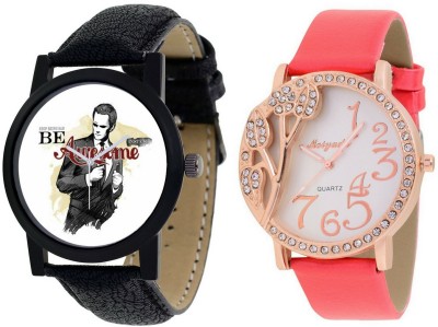 AR Sales Combo Of Analog Watch For Mens And Womens-M006-AR106 Watch  - For Couple   Watches  (AR Sales)