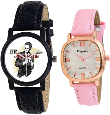 AR Sales Combo Of Analog Watch For Mens And Womens-M002-AR106 Watch  - For Couple   Watches  (AR Sales)