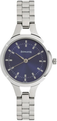 

Sonata 8151SM04 Steel Daisies Watch - For Women