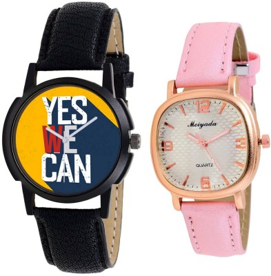 AR Sales Combo Of Analog Watch For Mens And Womens-M002-AR104 Watch  - For Couple   Watches  (AR Sales)