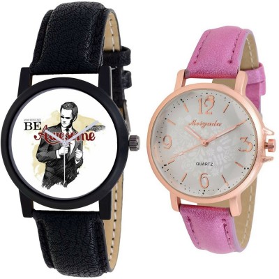 AR Sales Combo Of Analog Watch For Mens And Womens-M003-AR106 Watch  - For Couple   Watches  (AR Sales)