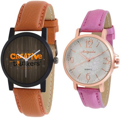 AR Sales Combo Of Analog Watch For Mens And Womens-M003-AR101 Watch  - For Couple   Watches  (AR Sales)