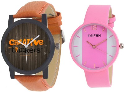 AR Sales Combo Of 2 Analog Watch For Mens And Womens FF002-AR101 Watch  - For Couple   Watches  (AR Sales)