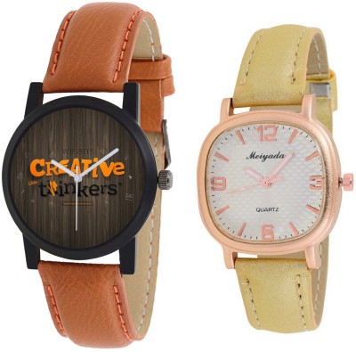 AR Sales Combo Of Analog Watch For Mens And Womens-M004-AR101 Watch  - For Couple   Watches  (AR Sales)