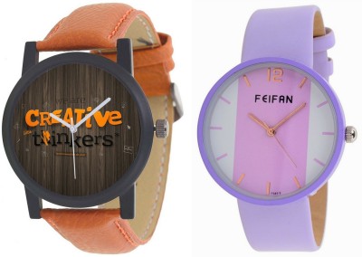 AR Sales Combo Of 2 Analog Watch For Mens And Womens FF007-AR101 Watch  - For Couple   Watches  (AR Sales)