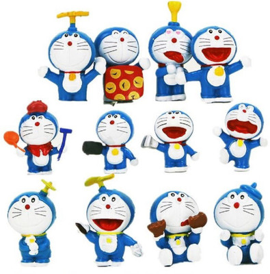 

DELITE Pack of 12 Doremon Cartoon Mini Figures(Multicolor)