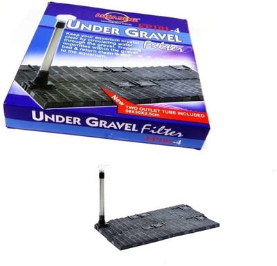 

Aquadene (FP 101-4) Under Gravel Filter | Two Outlet Tube Included | Keep Your Aquarium Crystal Clear By Circulating Water Through The Gravel | Undergravel Aquarium Filter(Biological Filtration for Salt Water and Fresh Water)