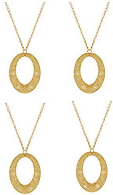 

GOELX Gold Pendant/ Earring Base Oval (7 cm x 4 cm x 2 cm, Gold, Pack of 4