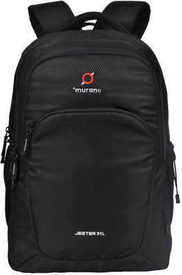 

Murano Jester Backpack With 3 Compartment School /College Backpack 5 L Backpack(Black)