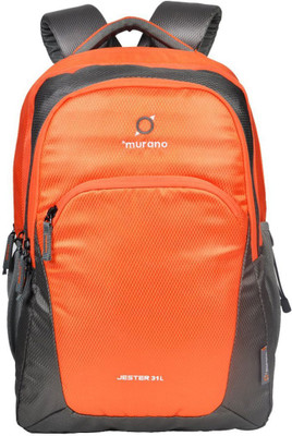 

Murano Jester School Backpack With 3 Compartment Multipurpose Backpack 5 L Backpack(Orange)