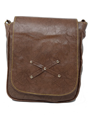 

SM Shopper Women Casual, Formal, Evening/Party Leatherette Sling Bag/Flap-Dark-Brown Sling Bag(Brown, 10 inch)