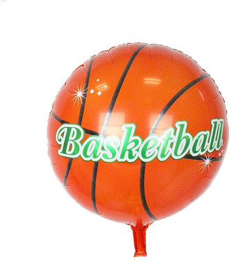 

Party Anthem Printed "Basketball" Foil Balloon- Pack of 2 Balloon(Orange, Pack of 2)