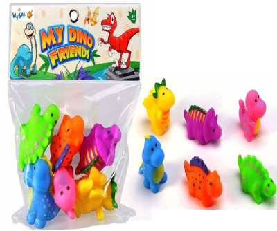 TALKING GANESHA Dino Friends Bath Toy - 6 Pc Set Bath Toy(Multicolor)