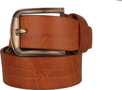 

JVoutfits Men Casual Tan Artificial Leather Belt