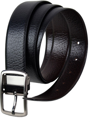 

Garri Men Casual Black Genuine Leather Reversible Belt