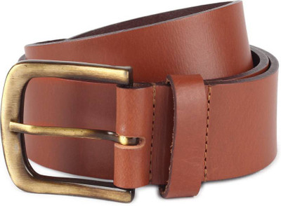 

Provogue Men Tan Genuine Leather Belt