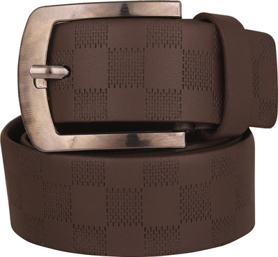 

JVoutfits Men Casual Brown Artificial Leather Belt
