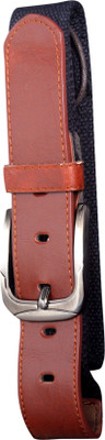 

Lara Men Casual Brown, Black Synthetic, Fabric, Fabric Belt, Black;brown