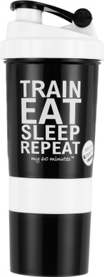 

My 60 Minutes Gym Shaker 500 ml Shaker(Pack of 1, Black)