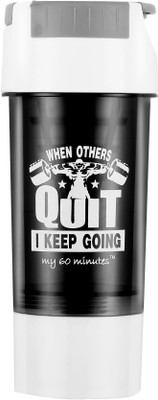 

My 60 Minutes Gym Shaker 500 ml Shaker(Pack of 1, Black)