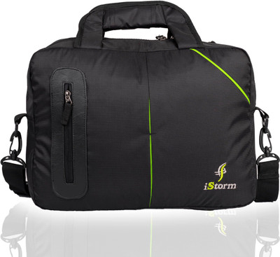 

Istorm Portfolio II Black & Green Medium Briefcase - For Men(Black & Green)