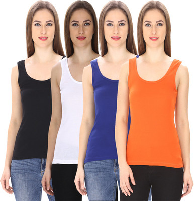 FRISKERS Women Tank Top/Vest(Pack of 4)