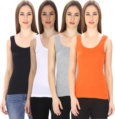 FRISKERS Women Tank Top/Vest(Pack of 4)
