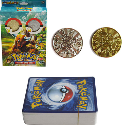 

Kiditos Pokemon TCG: EX GX Cards with Gold & Silver Coin(Multicolor)