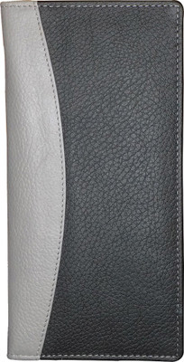 

Style 98 Girls Black, Grey Genuine Leather Wrist Wallet(15 Card Slots)
