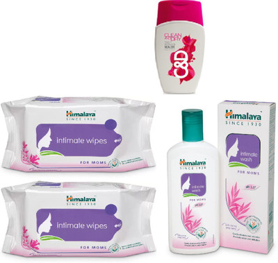 

Himalaya Clean And Dry, Intimate Wipes, Intimate Wash(Set of 4)