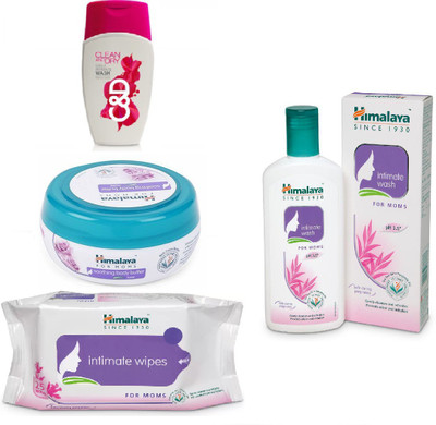 

Himalaya Clean And Dry, Soothing Body Butter, Intimate Wipes, Intimate Wash(Set of 4)