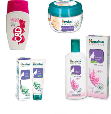 

Himalaya Clean And Dry, Soothing Body Butter, Anti Rash Cream, Intimate Wash(Set of 4)