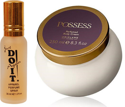

Oriflame Sweden Possess Perfumed Body Cream 250ml (31784) With Just Doit Perfume 30ml(Set of 2)