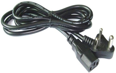 

FOX MICRO 3 Pin Power Cord Cable Computer, Monitor, Printer, UPS, PC SMPS (1.5 Meter PACK OF 2 POWER CORD ) Power Cord(Compatible with Computers, Black)