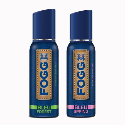 

Fogg Bleu Forest And Spring Deodorant Spray - For Men(120 ml, Pack of 2)
