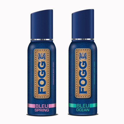 

Fogg Bleu Spring And Ocean Deodorant Spray - For Men(120 ml, Pack of 2)
