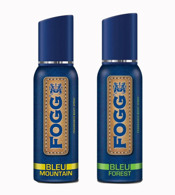 

Fogg Bleu Mountain And Forest Deodorant Spray - For Men(120 ml, Pack of 2)