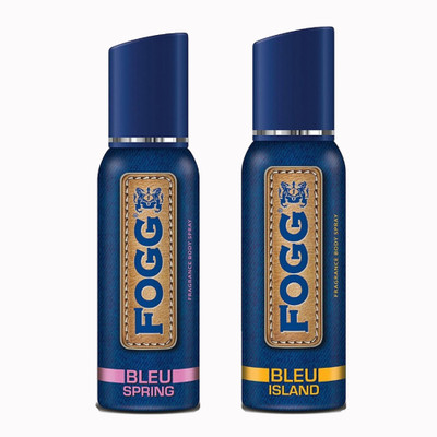 

Fogg Bleu Spring And Island Deodorant Spray - For Men(120 ml, Pack of 2)