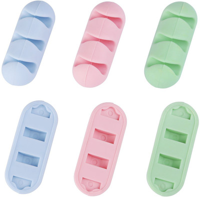 

SYGA 0 Compartments Sillicon Cable Clips(Multicolor)