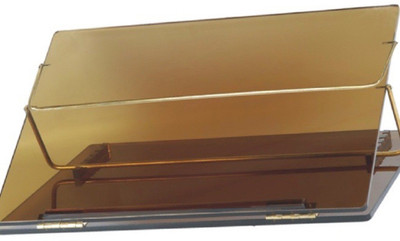 

RADISSON 2 Compartments PURE ACRYLIC SHEET TABLE TOP EXTRA HEAVY DUTY SMALL SIZE 12*16 INCH 10MM(GREY OR SMOKE)