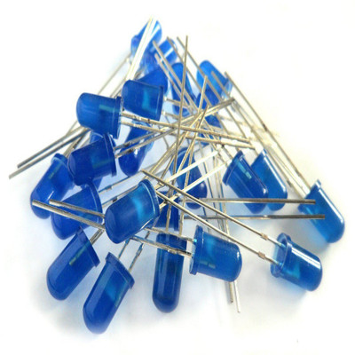 TechWiz 5 mm Blue LED Pack, 60 Pieces Educational Electronic Hobby Kit