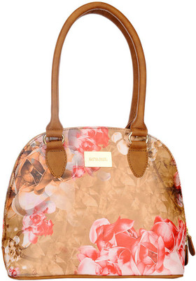 

Satya Paul Hand-held Bag(Brown, Pink)
