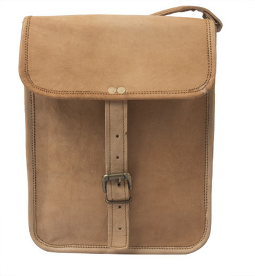 

Pranjals House Girls Casual Brown Genuine Leather Sling Bag