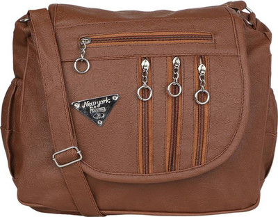 

SIVANS Sling Bag(Brown)