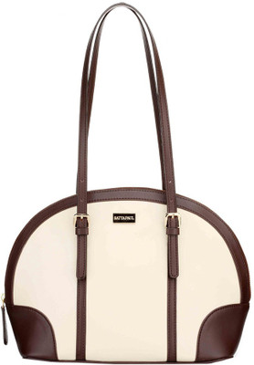 

Satya Paul Hand-held Bag(Beige, Brown)