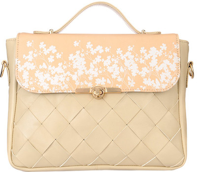 

Satya Paul Hand-held Bag(Beige, White)