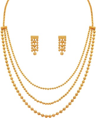 I Jewels Alloy Gold-plated Gold Jewellery Set(Pack of 1)