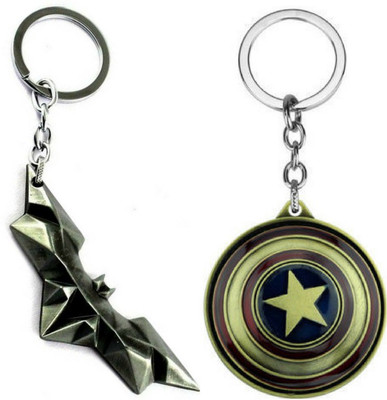 

Techitry Batman & Captain America Combo Metal Key Chain