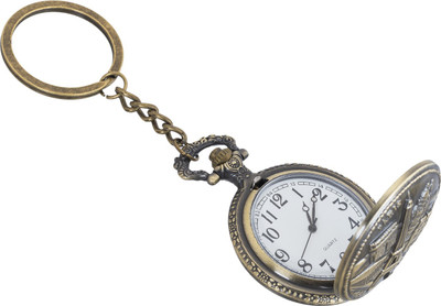 

Shubheksha Eiffel Tower Paris Designer Pocket Watch Vintage Clock Metallic Key Chain